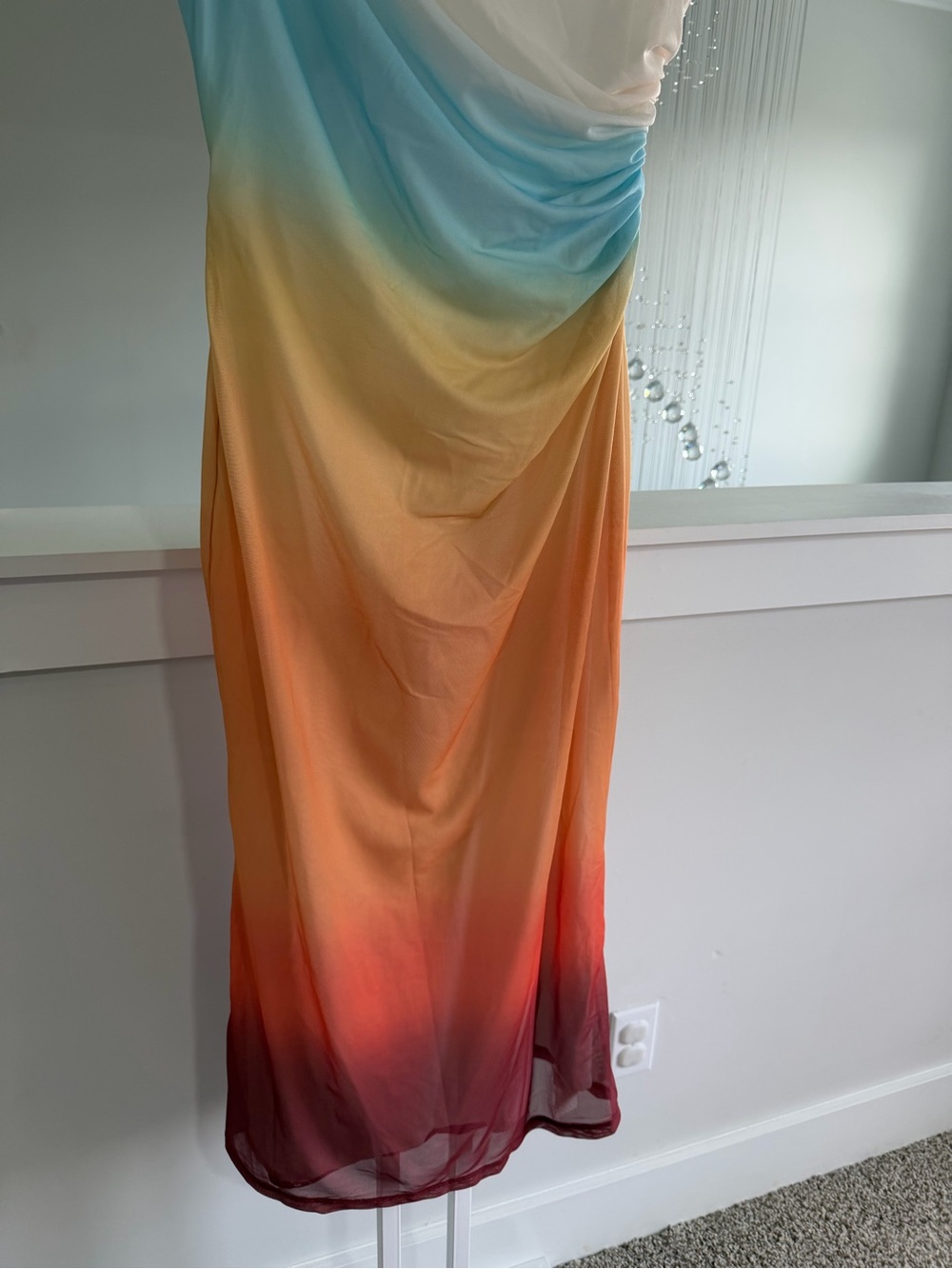 Commense Ombre Mesh Dress in Pastel Gradient - Picture 7 of 9